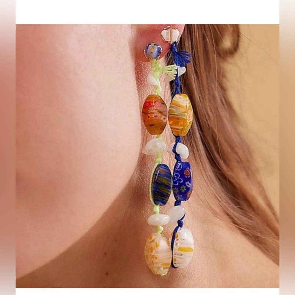 Free People Ariana Ost Voyage Dangle Earrings NWT $48